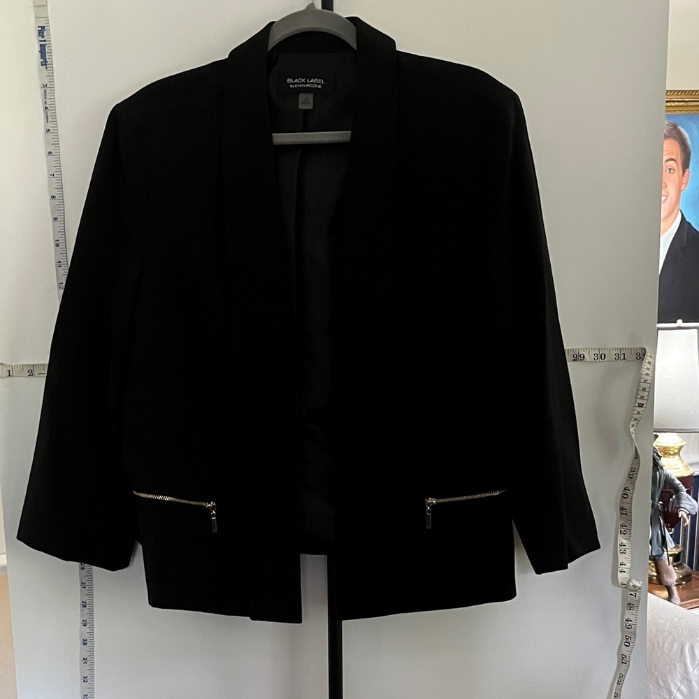 Evan Picone Black Label Women's Elegant Black Blazer size 18